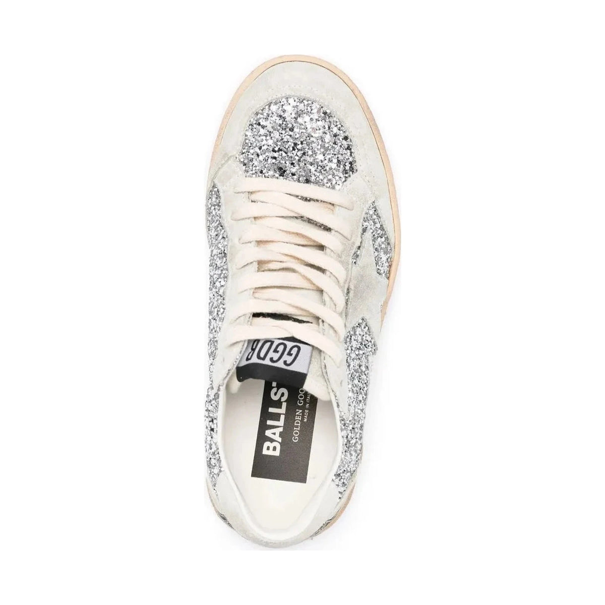 Golden Goose Ball-Star 'Silver Glitter Ice Grey' (Women)
