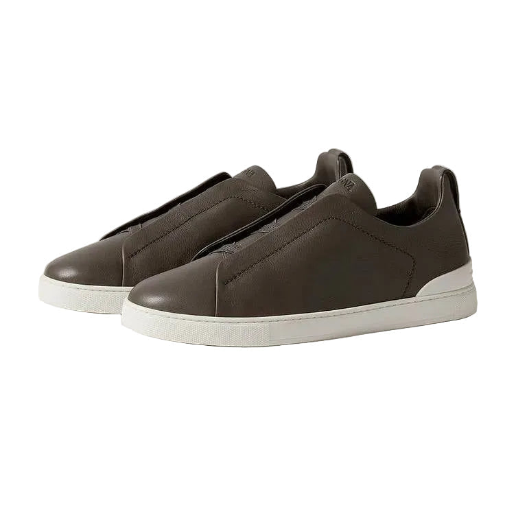 Zegna Triple Stitch™ SECONDSKIN Sneaker 'Dark Taupe' (Men)