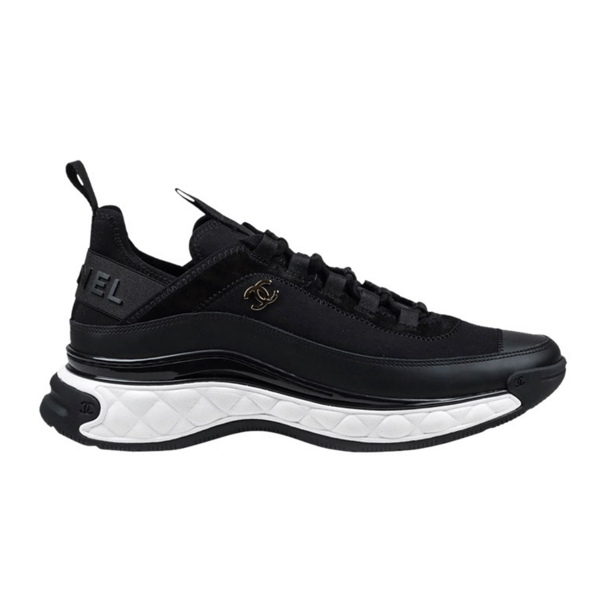 Chanel Velvet Calfskin Sneaker 'Black' (Women)
