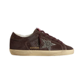 Golden Goose Super-Star 'Brown Suede Silver Glitter Star' (Women)