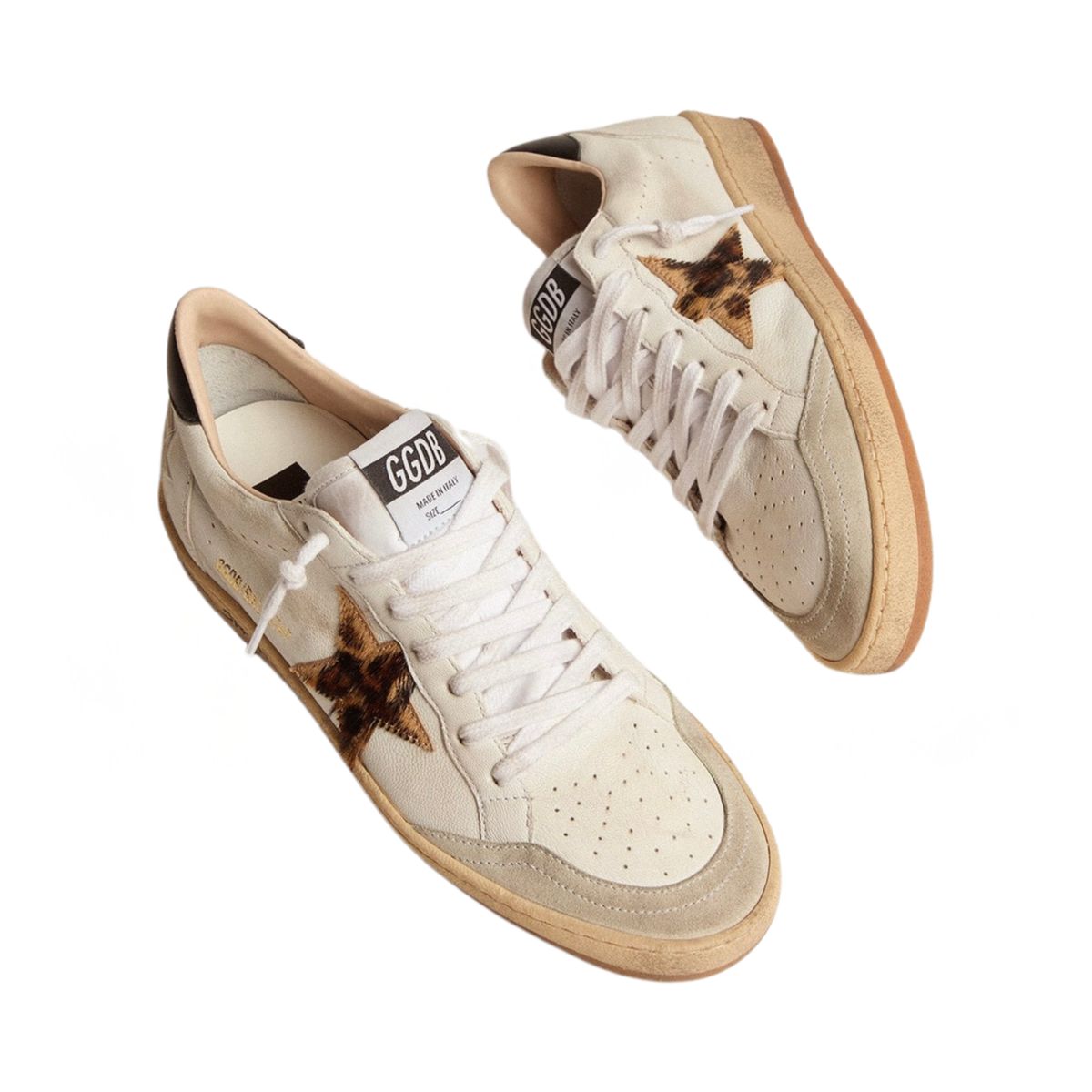 Golden Goose Ball-Star 'Leopard Pony Star' (Women)