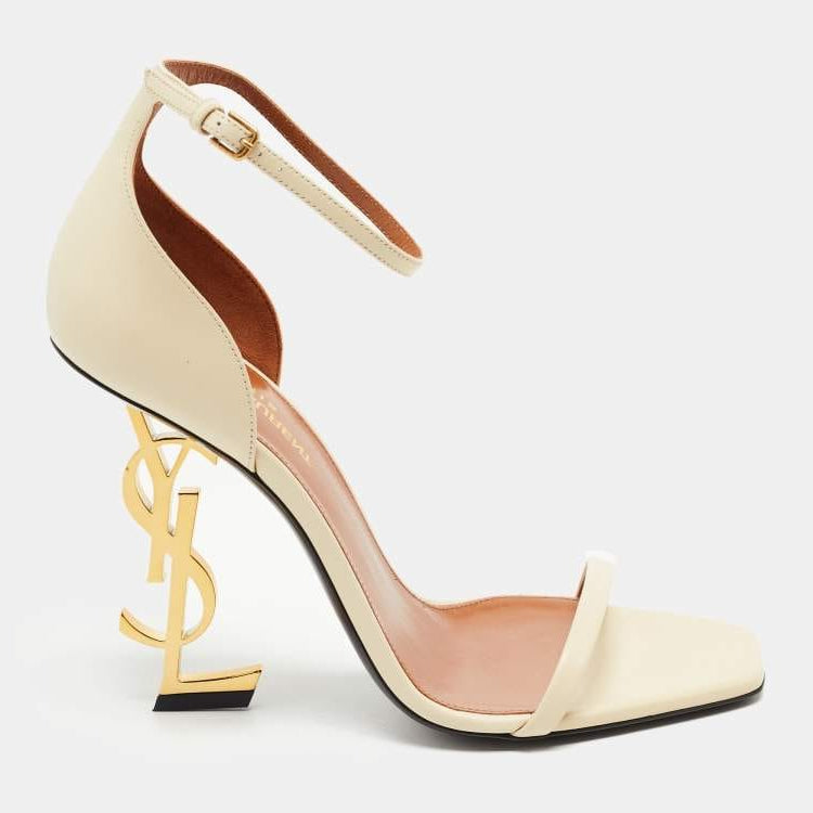 Saint Laurent Opyum Sandal 'Cream Leather' (Women)