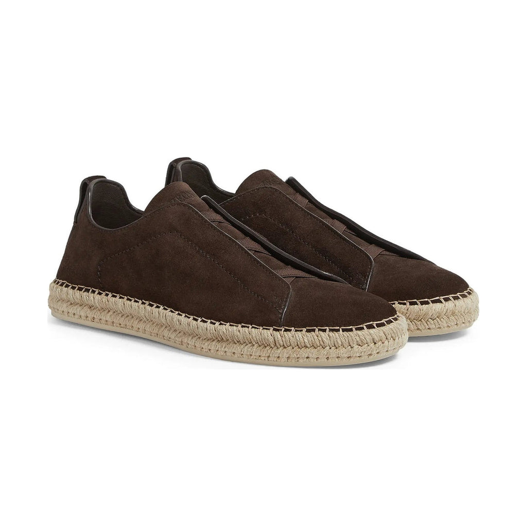 Zegna Triple Stitch™ Espadrille 'Dark Brown Beige' (Men)