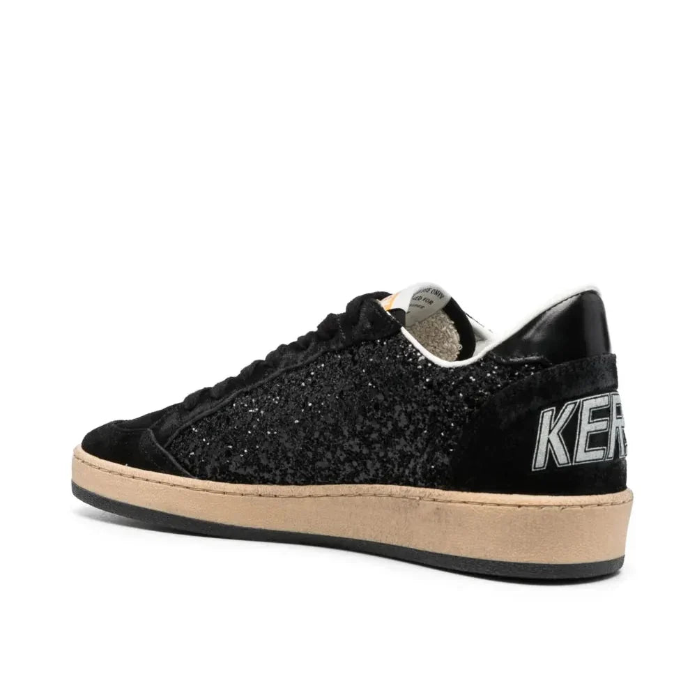 Golden Goose Ball-Star 'All Black Glitter' (Women)