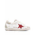 Golden Goose Super-Star 'Red Suede Star Grey Heel Tab' (Women)