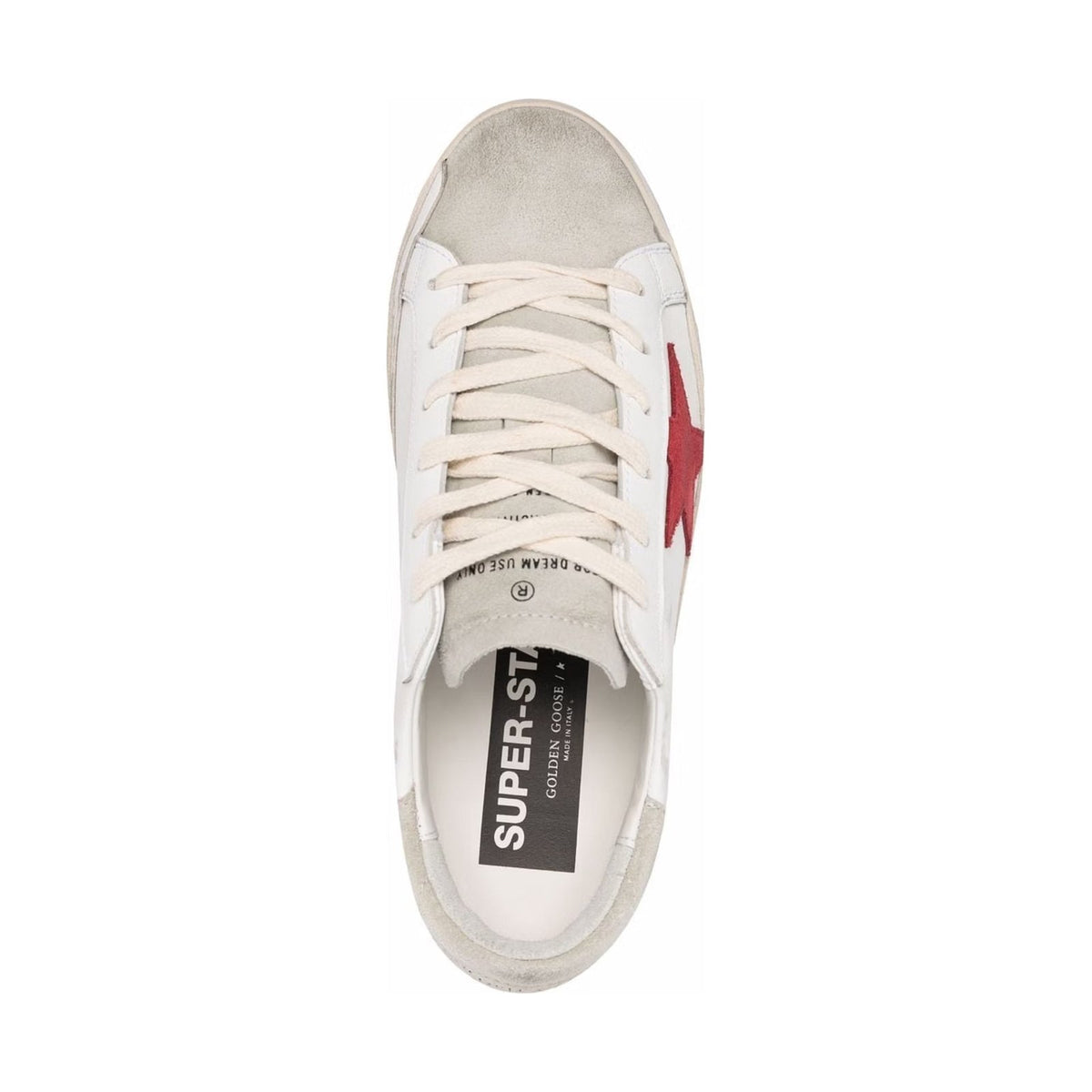 Golden Goose Super-Star 'Red Suede Star Grey Heel Tab' (Women)