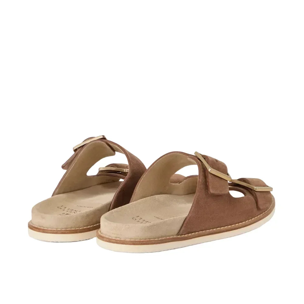 Brunello Cucinelli Double-Strap Sandal 'Light Brown Suede' (Men)