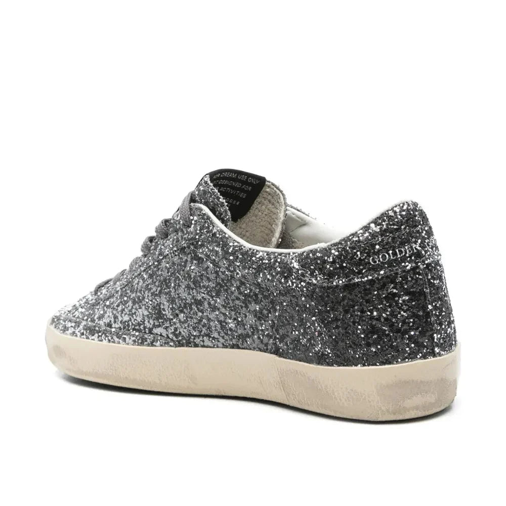 Golden Goose Super-Star 'Glitter Silver Metallic Star' (Women)