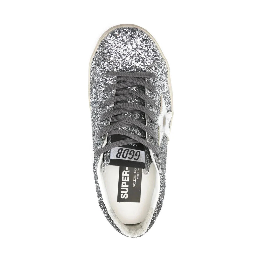 Golden Goose Super-Star 'Glitter Silver Metallic Star' (Women)