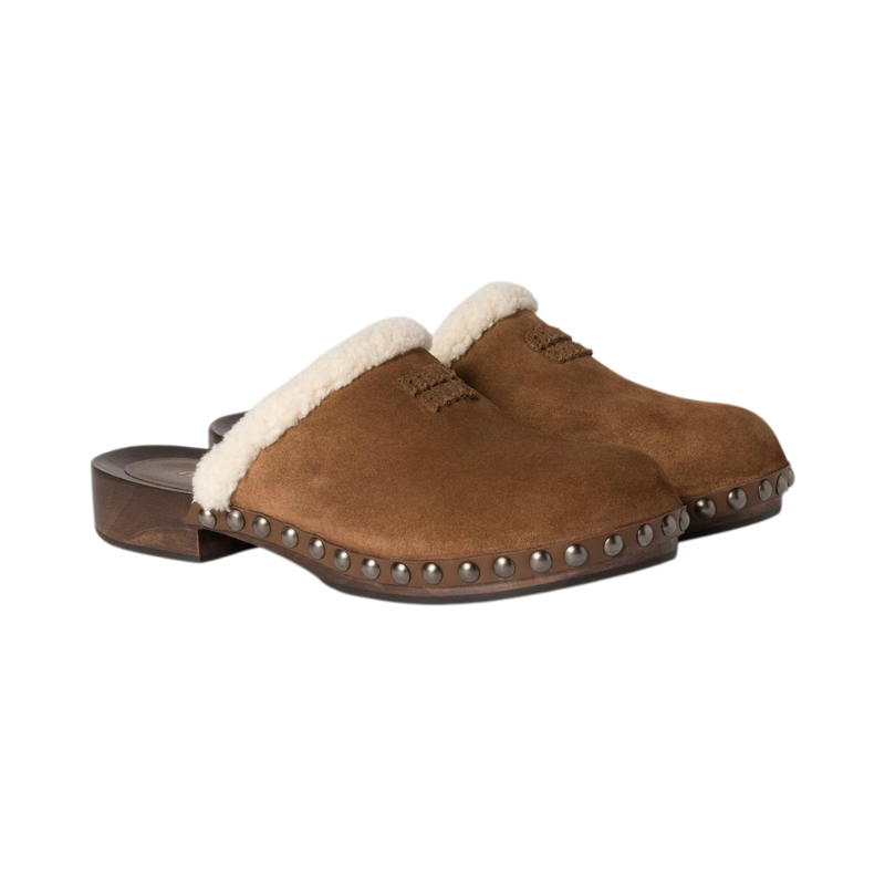 Miu Miu Suede Clog 'Cocoa Brown' (Women)