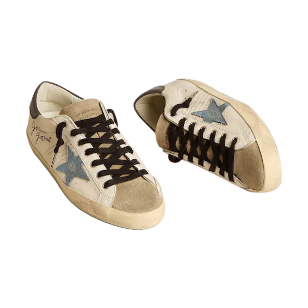 Golden Goose Super-Star 'Light Blue Star Grey Heel Tab' (Men)