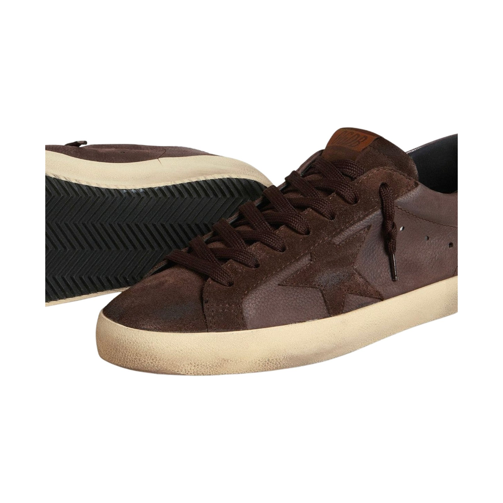 Golden Goose Super-Star LTD 'Brown Nubuck Purple Heel Tab' (Men)