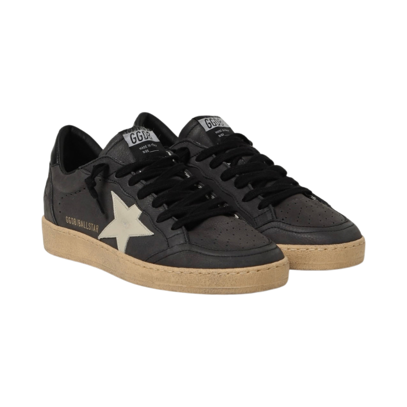 Golden Goose Ball-Star 'Dark Grey Sand Glitter' (Women)