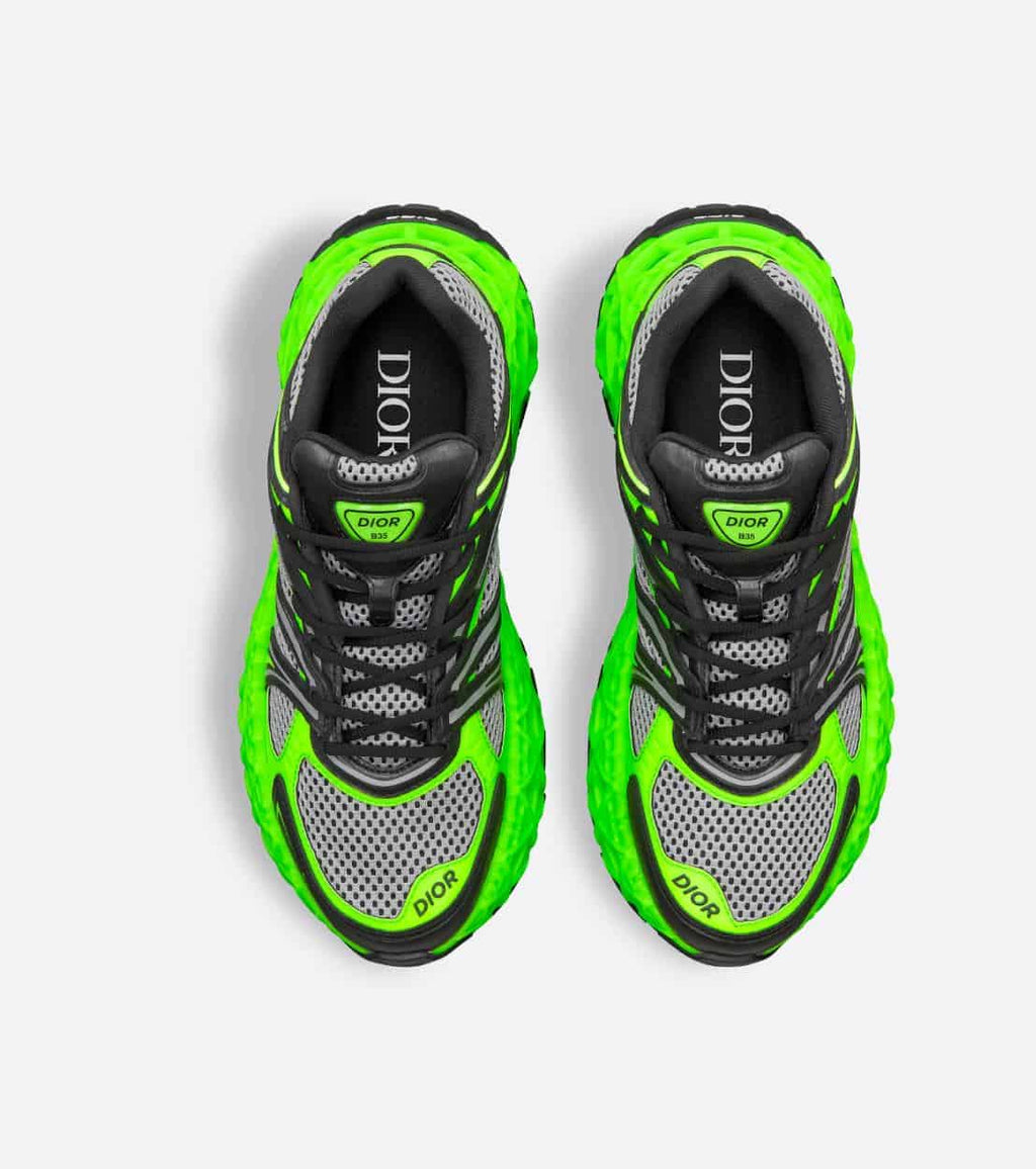 Dior B35 NXXT Sneaker 'Neon Green Black' (Men)
