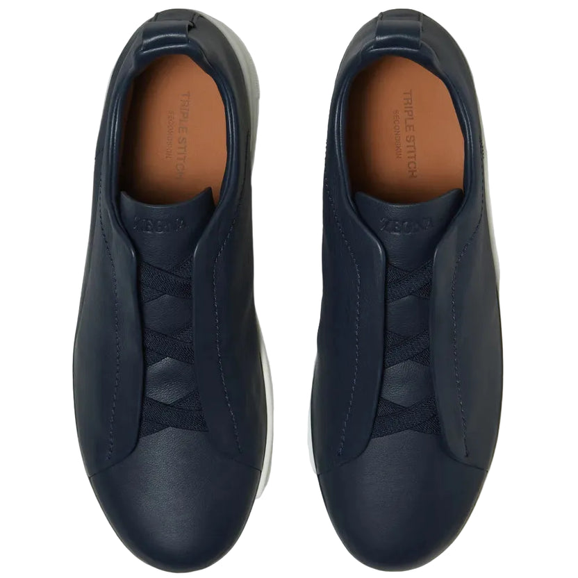 Zegna Triple Stitch™ Sneaker 'Blue Leather' (Men)