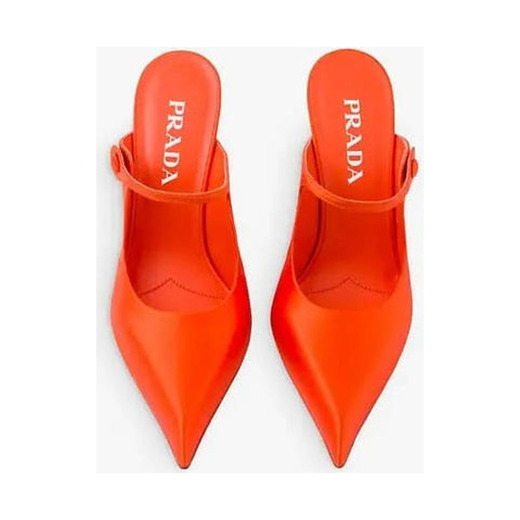 Prada Pointed-Toe Satin Pump (Women)