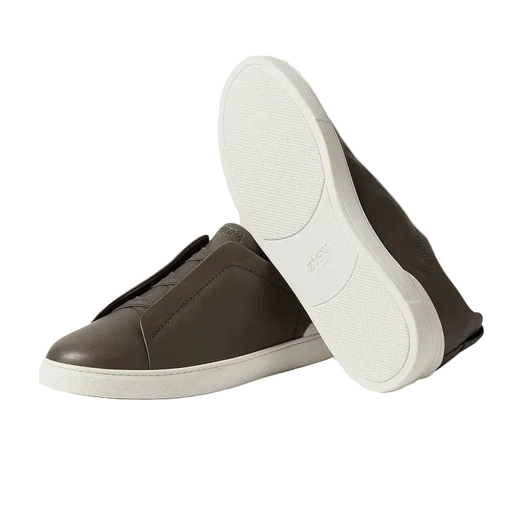 Zegna Triple Stitch™ SECONDSKIN Sneaker 'Dark Taupe' (Men)