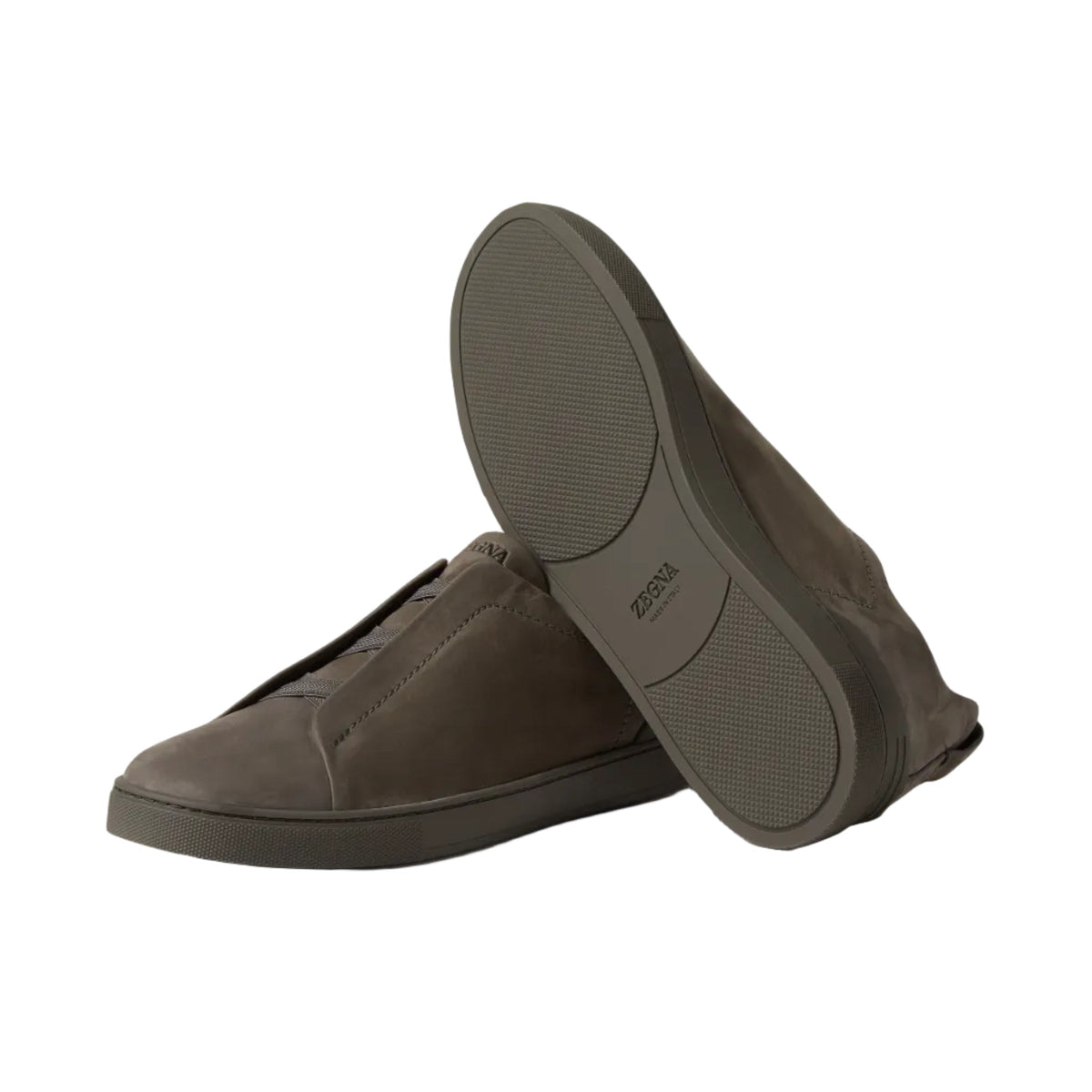 Zegna Triple Stitch™ SECONDSKIN Sneaker 'Dark Taupe' (Men)