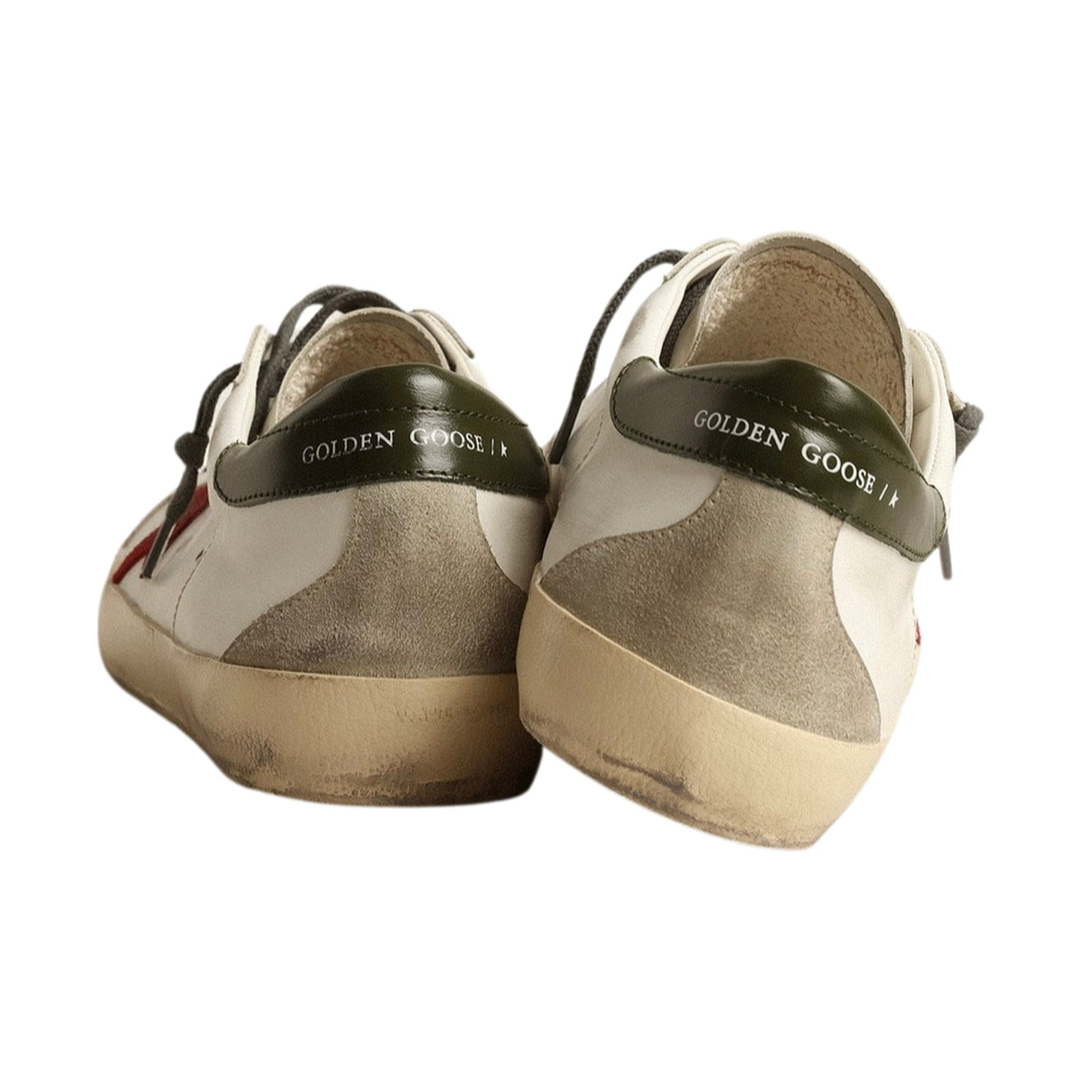 Golden Goose Super-Star 'Red Star Green Heel Tab' (Men)