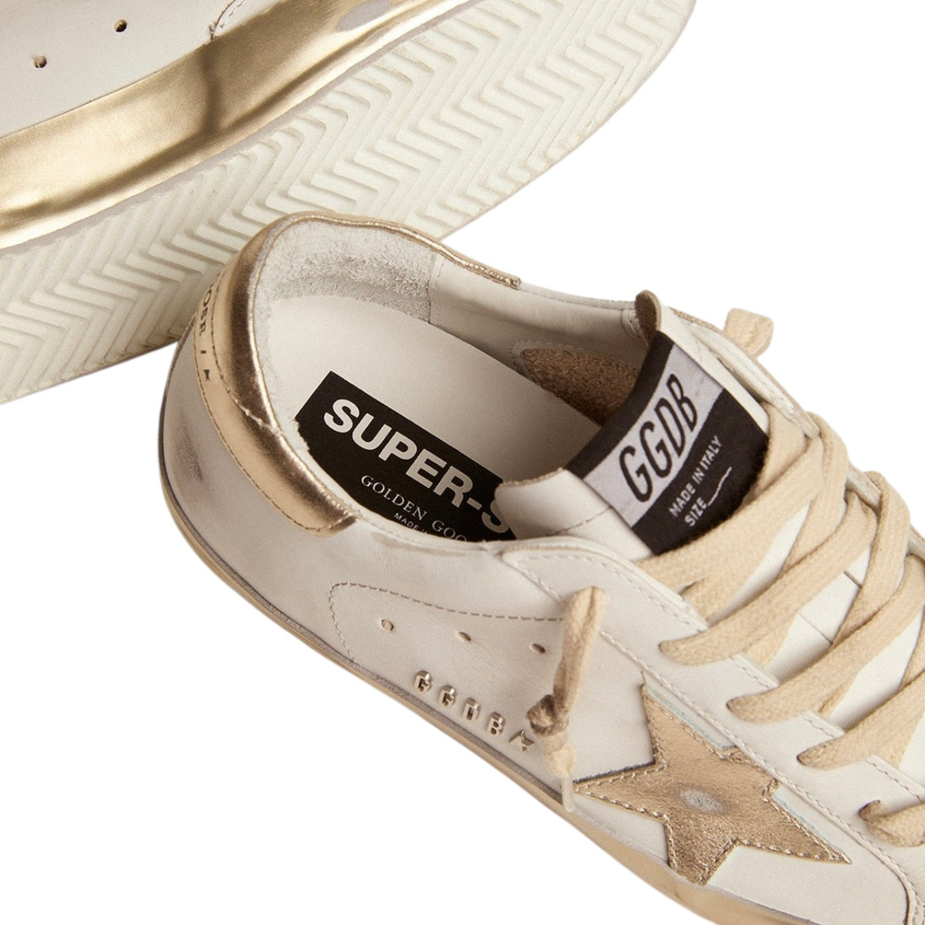 Golden Goose Super-Star 'Gold Sparkle Foxing Studs' (Women)