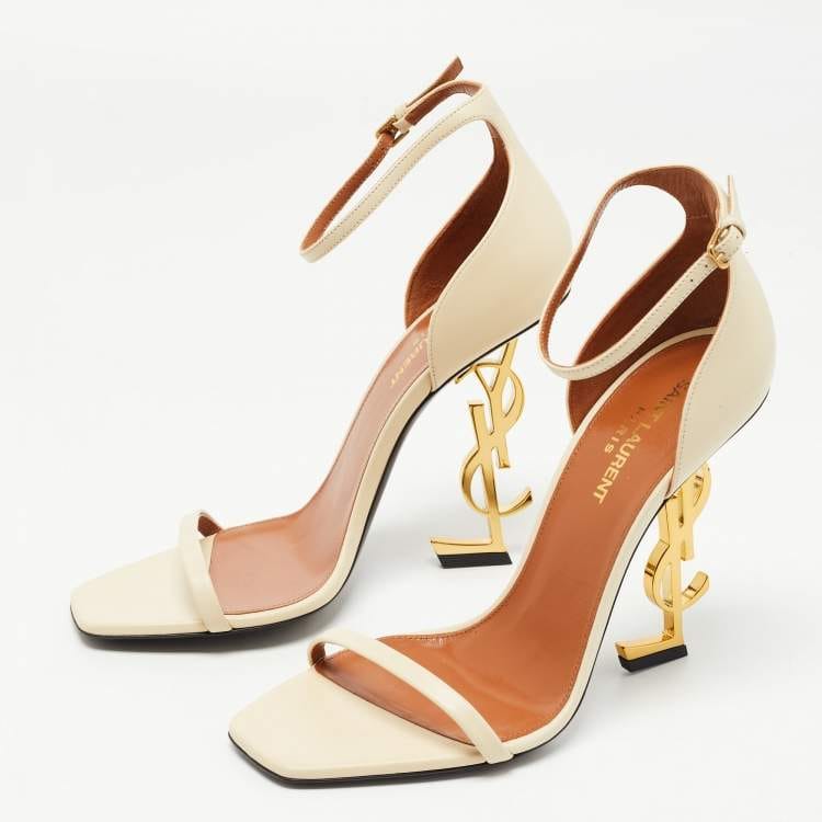 Saint Laurent Opyum Sandal 'Cream Leather' (Women)