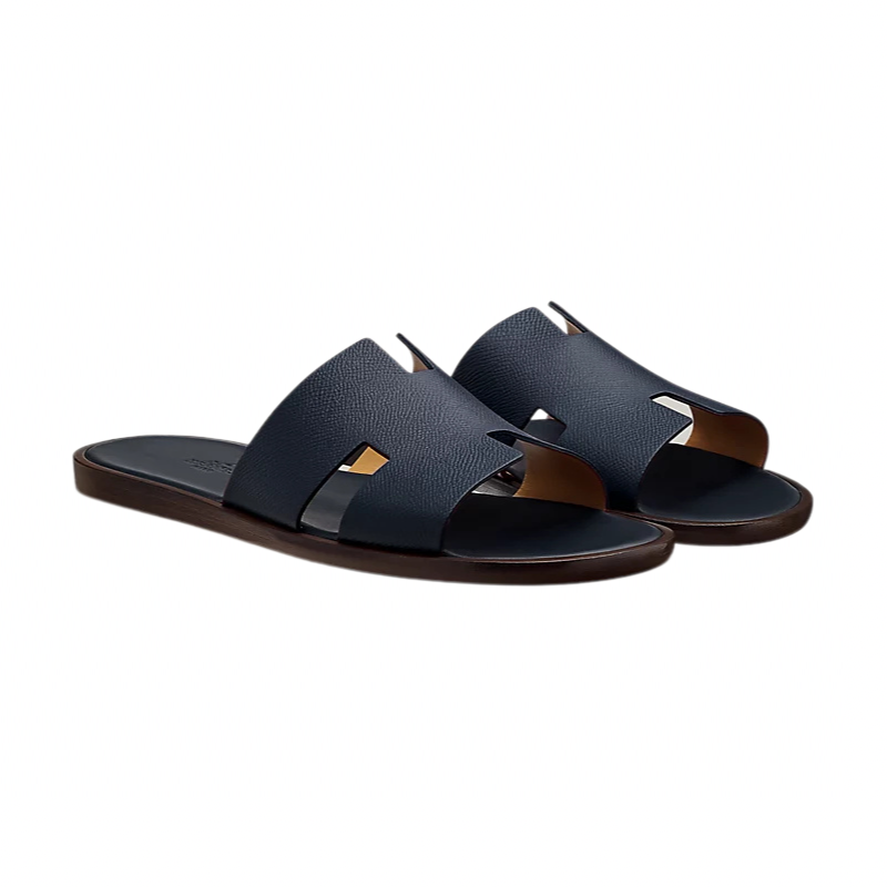 Hermès Izmir Sandal 'Marine Brown Epsom' (Men)