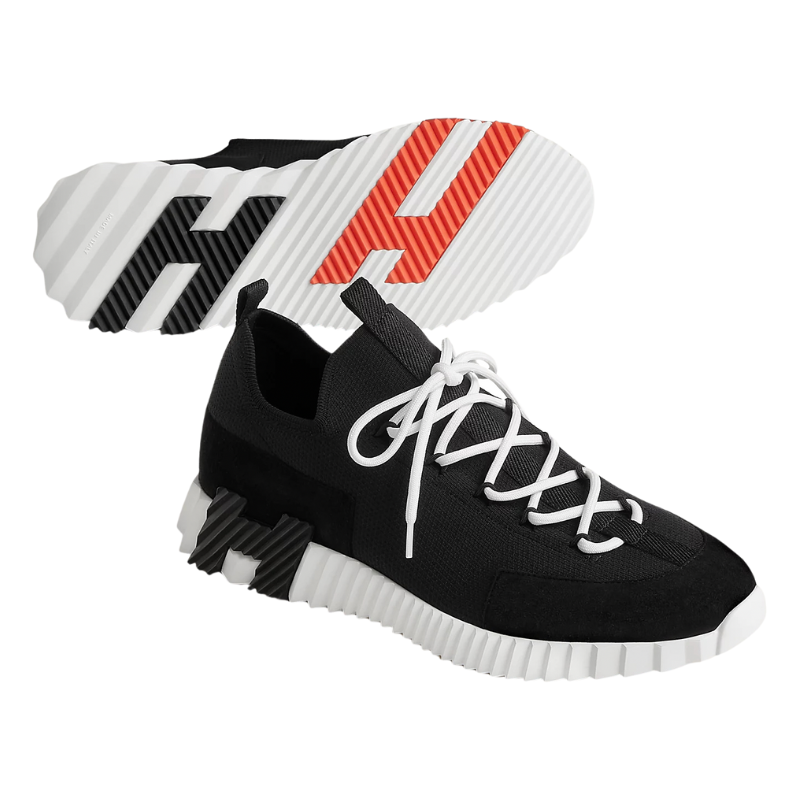 Hermès Lift Slip-On Sneaker 'Noir Blanc' (Unisex)