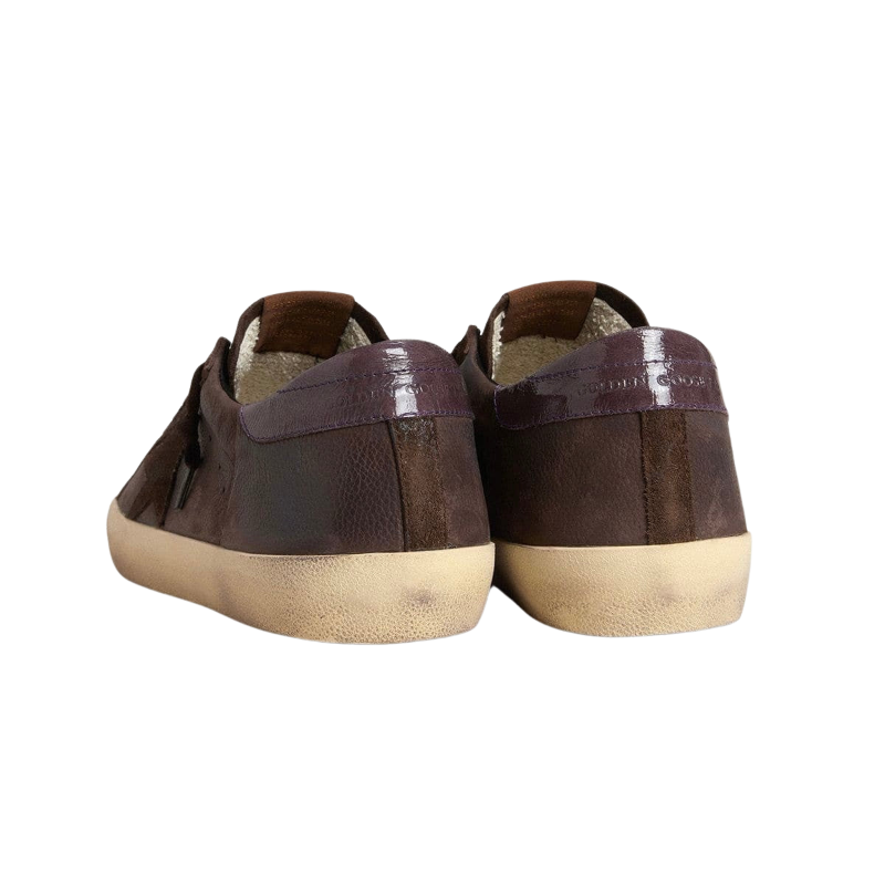 Golden Goose Super-Star LTD 'Brown Nubuck Purple Heel Tab' (Men)