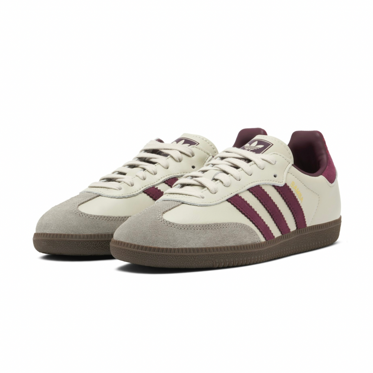 adidas Samba OG 'Putty Grey Maroon' (Women)