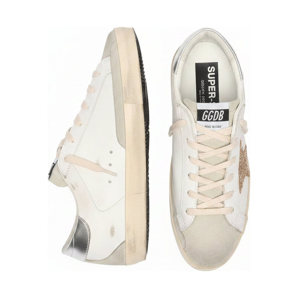 Golden Goose Super-Star 'Gold Glitter Star Ice Grey' (Women)