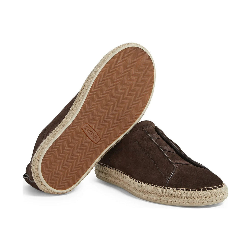 Zegna Triple Stitch™ Espadrille 'Dark Brown Beige' (Men)