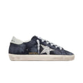 Golden Goose Super-Star 'Blue Suede Silver Glitter Star' (Women)