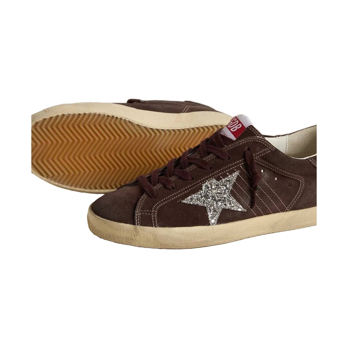 Golden Goose Super-Star 'Brown Glitter Star' (Women)