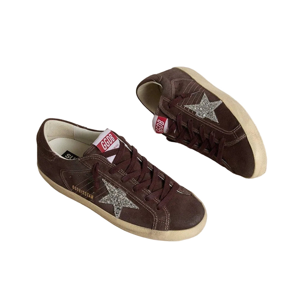 Golden Goose Super-Star 'Brown Glitter Star' (Women)