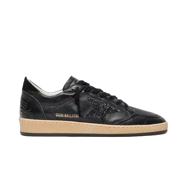 Golden Goose Ball-Star 'Black Nappa Glitter Star' (Women)