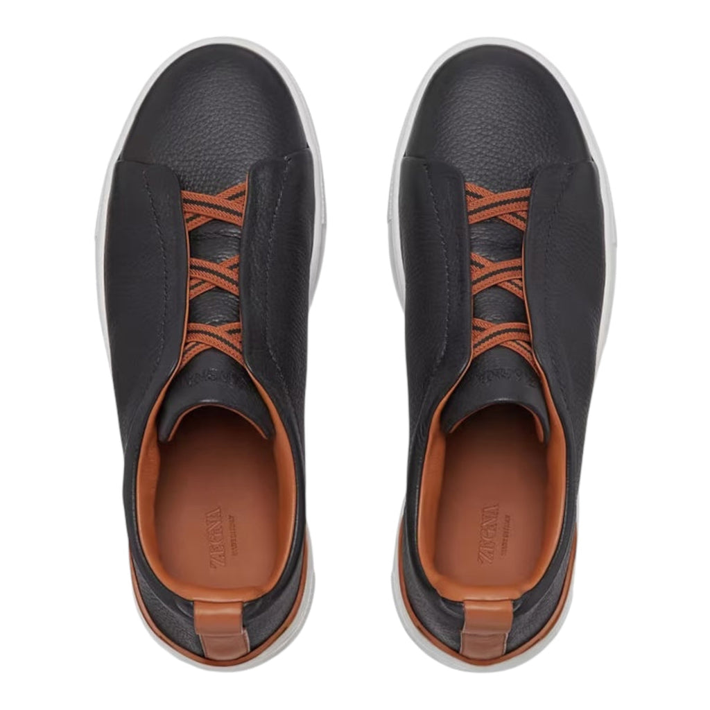 Zegna Triple Stitch™ Sneaker 'Black Deerskin' (Men)