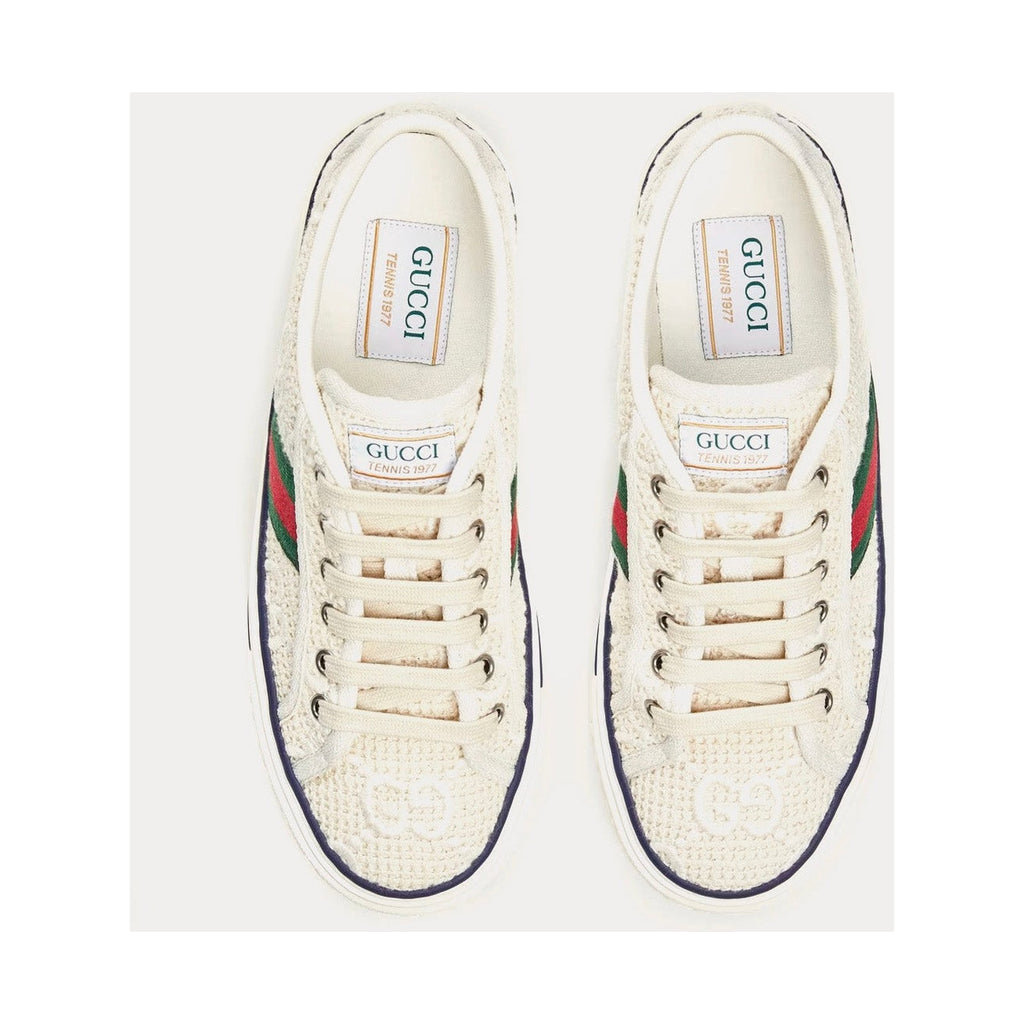 Gucci Tennis 1977 'GG Crochet Ivory White' (Women)