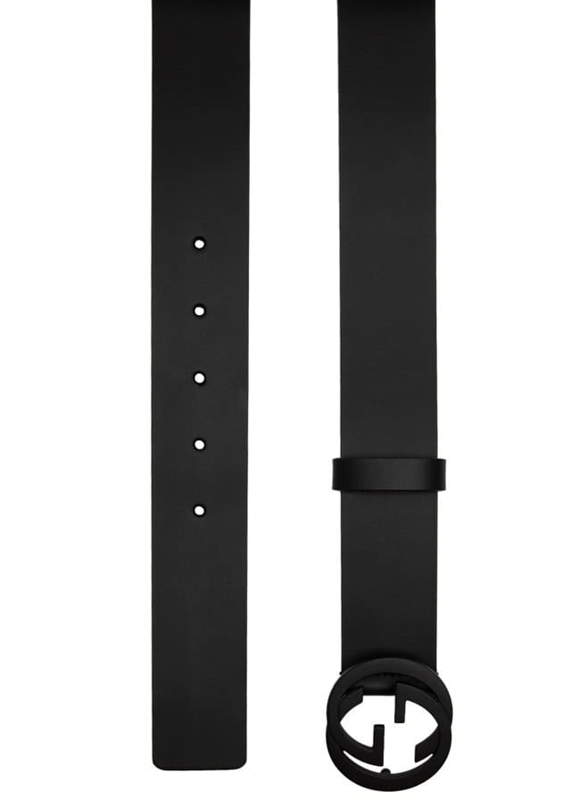 Gucci GG Leather Belt 'Black' (Unisex)