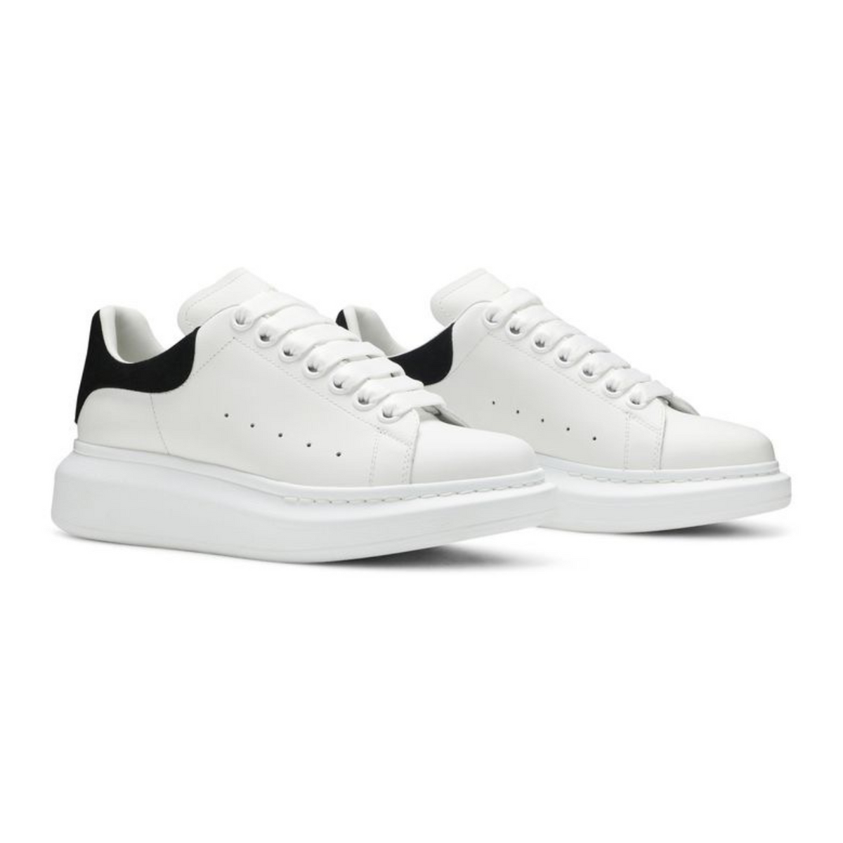 Alexander McQueen Oversized Sneaker 'White Black' (Unisex) — 2-Hour Delivery