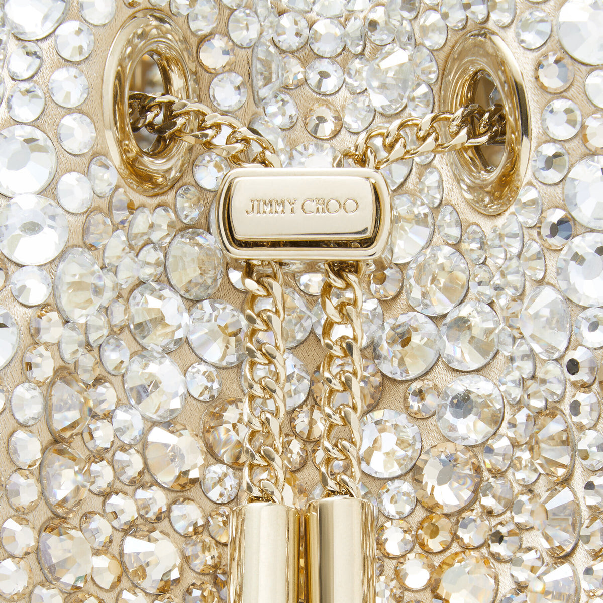 Jimmy Choo Bon Bon Bag 'Gold Satin Crystal' (Women)