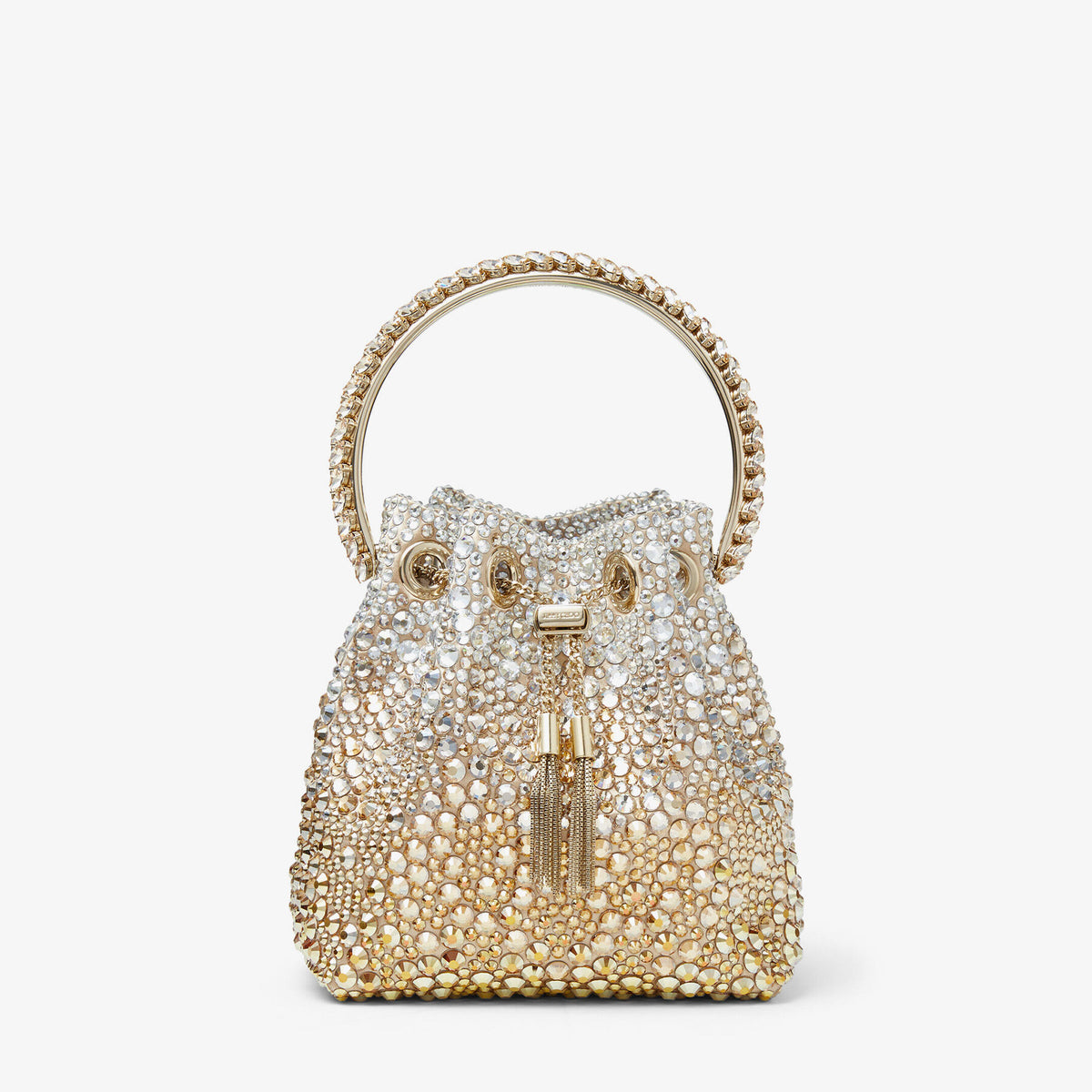 Jimmy Choo Bon Bon Bag 'Gold Satin Crystal' (Women)