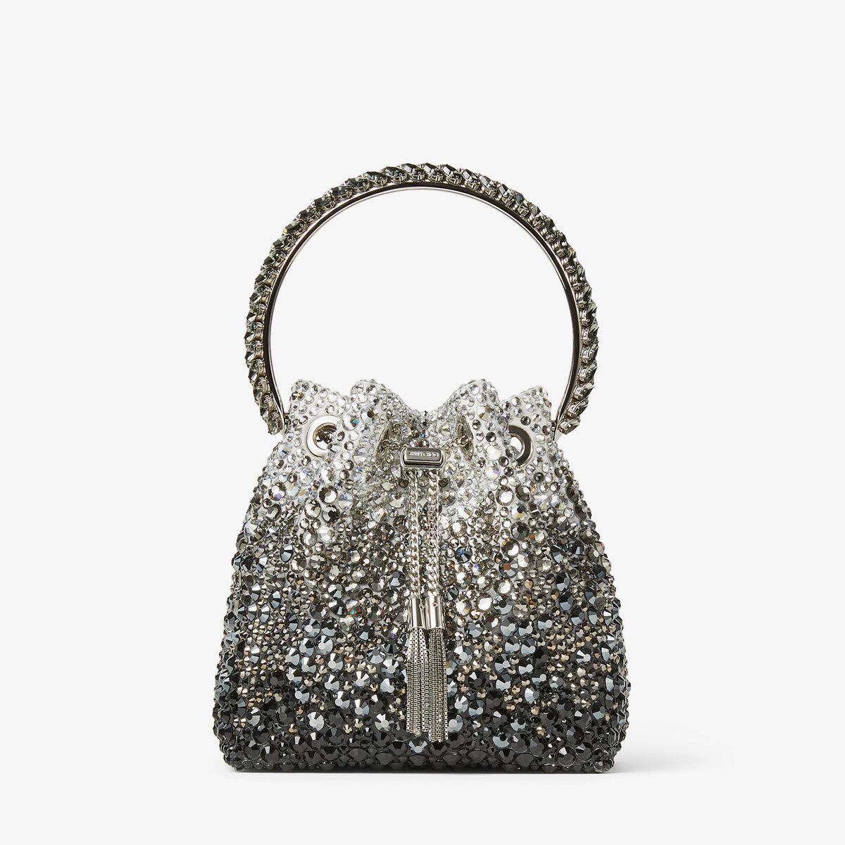 Jimmy Choo Bon Bon Bag 'Black Satin Crystal' (Women)