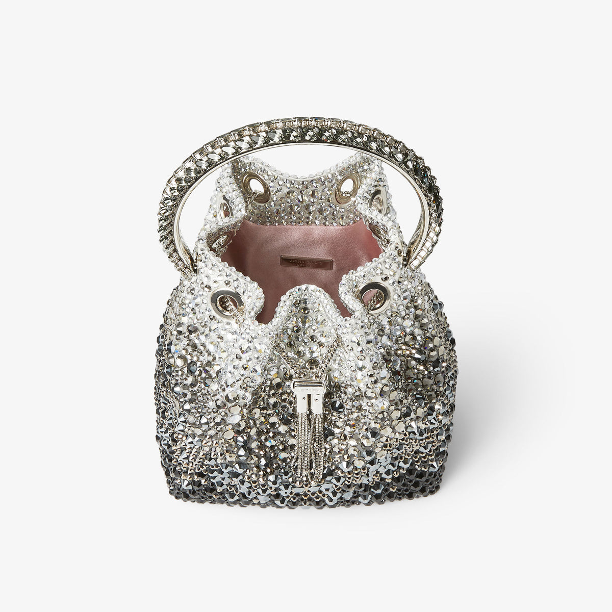 Jimmy Choo Bon Bon Bag 'Black Satin Crystal' (Women)