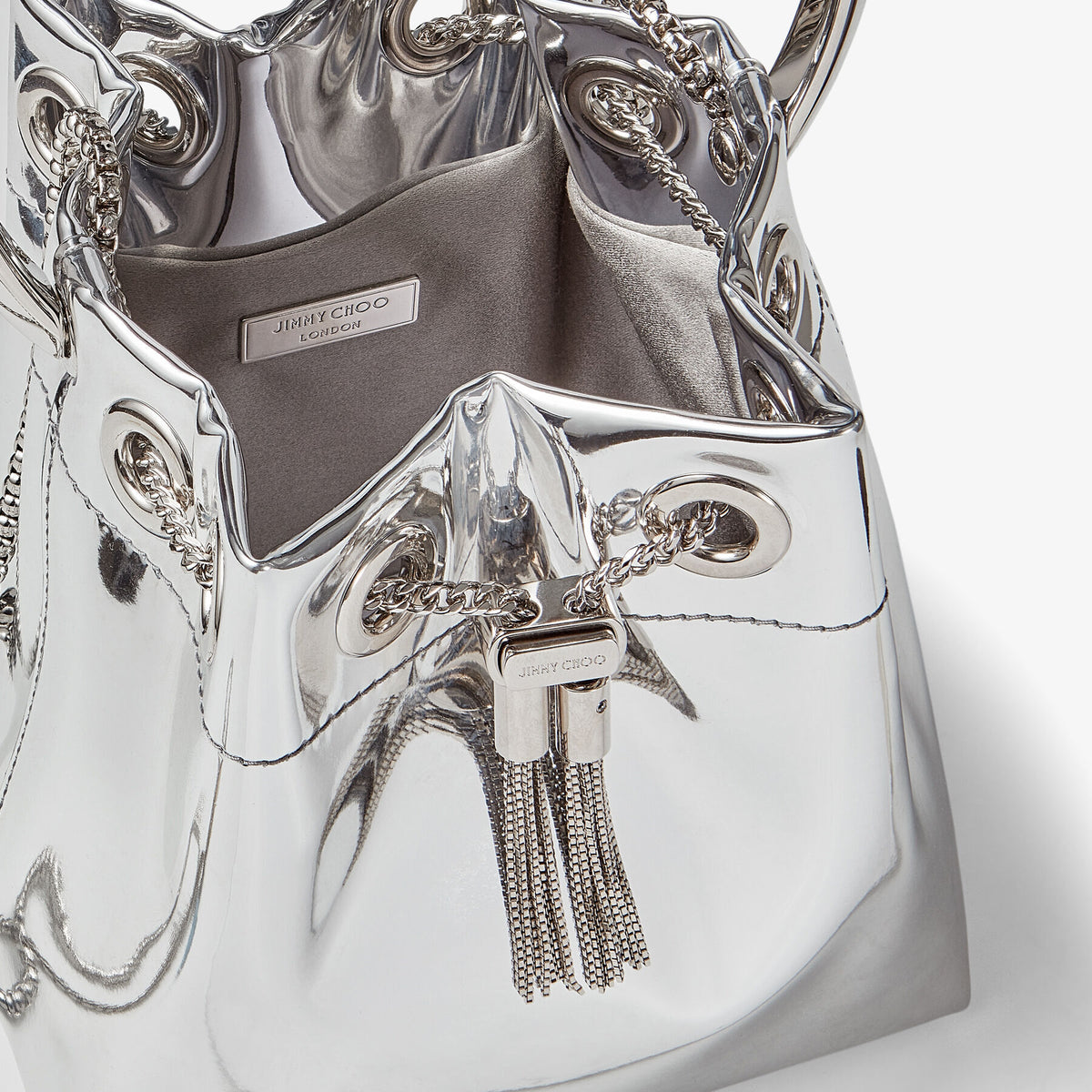 Jimmy Choo Bon Bon Mini Bag 'Silver Mirror' (Women)