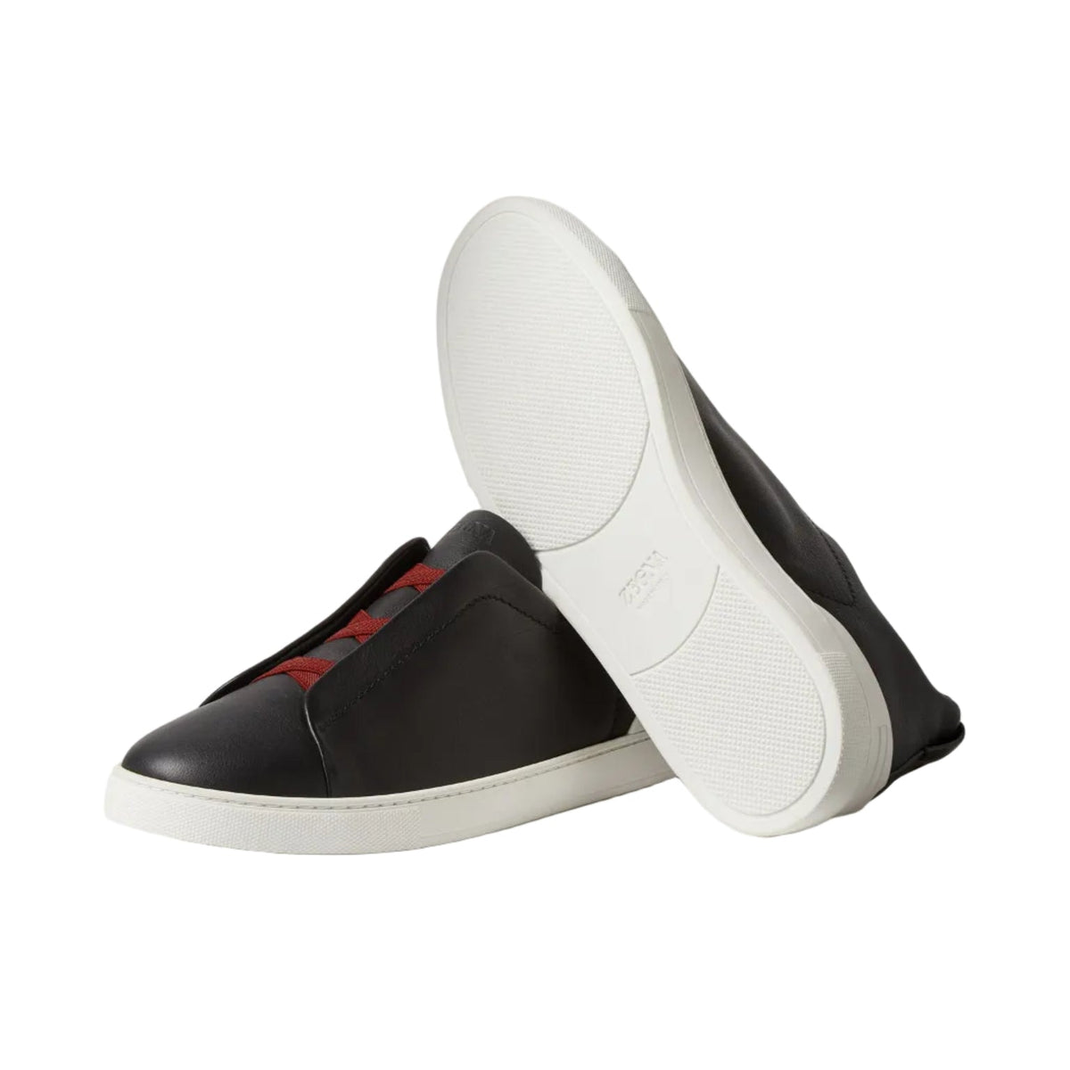 Zegna Triple Stitch™ SECONDSKIN Sneaker 'Black' (Men)