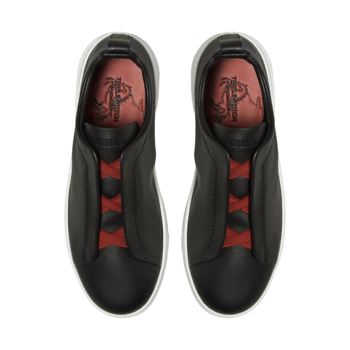 Zegna Triple Stitch™ SECONDSKIN Sneaker 'Black' (Men)