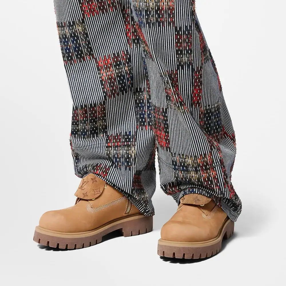 Louis Vuitton LV x Timberland Ankle Boot 'Wheat Brown Monogram' (Men)