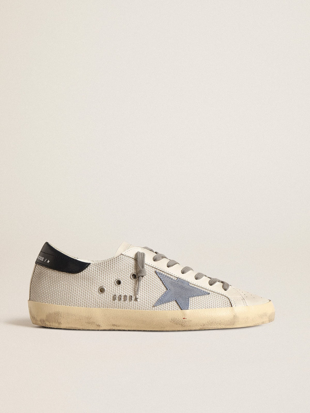 Golden Goose Super-Star 'Pale Silver Mesh Light Blue Star' (Men)