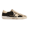 Golden Goose Super-Star 'Black Glitter Cream Star' (Women)