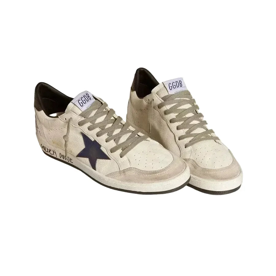 Golden Goose Ball-Star 'Beige Blue Star' (Men)